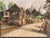 Rare village scene painting from well-listed Filipino artist Elias Laxa (1904-1990). Oil on Masonite measures 9 1/2” x...