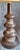 Textile Mid-Century Floor Lamp with Brown Ceramic Base in the Fat Lava with Beige Fabric Shade by Pan, 1960s For Sale - Image 7 of 10