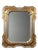 Gilded Wood Mirror with Faux Silver and Gold Leaf Finish For Sale