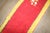 Cherry Red Lime Green 20th Century Turkish Runner - 2' x 8'4" For Sale - Image 9 of 10