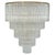 A monumental five-tier brass and glass chandelier attributed to Christoph Palme, created as a custom commission for a...