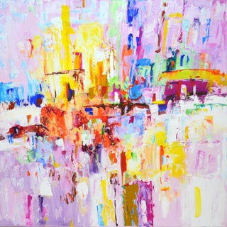 City of Joy. Modern Original Painting. Iryna Kastsova For Sale
