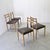 Wooden Chairs with Fabric Seat by Fratelli Reguitti attributable to Gio Ponti, 1960s, Set of 4 For Sale - Image 9 of 10