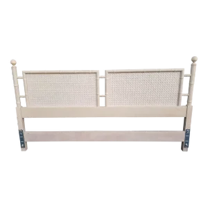 John Widdicomb Faux Bamboo and Cane King Size Headboard