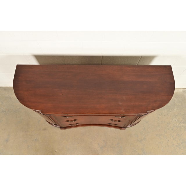 Charak Furniture Georgian Mahogany Sideboard Buffet or Bar Cabinet, 1940s For Sale - Image 15 of 18