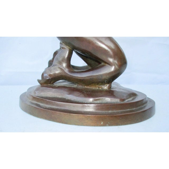 John R Terken Mid-Century Mermaid Bronze For Sale - Image 4 of 9