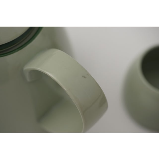 Shape 680 Selecta Decor S-117 in Celadon Green Tea Service by Ernst August Sundermann for Fürstenberg, 1970s, Set of 45 For Sale - Image 12 of 18