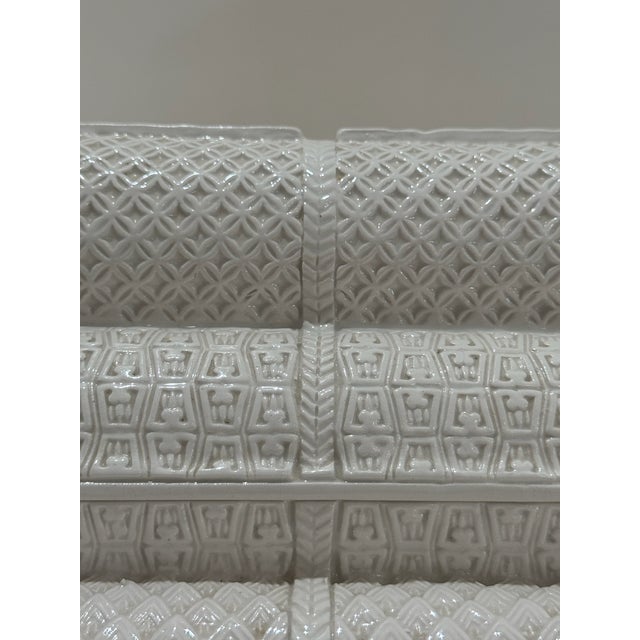 1980s Italian Ceramic Sculptural Box Signed, 1980 – White Textured “Stacked Logs” Form For Sale - Image 5 of 13