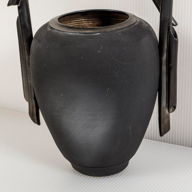 Ron Lederer Urban Oriental Stoneware Vase Sculpture Forrest Valley Pottery Tn For Sale In Pittsburgh - Image 6 of 11
