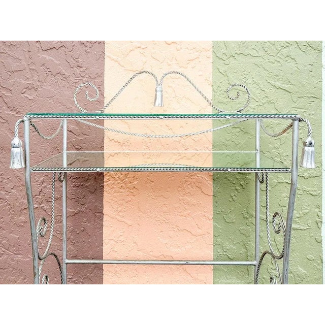 Mid 20th Century Mid 20th Century Palm Beach Regency Chic Regency Tassel Vanity For Sale - Image 5 of 11