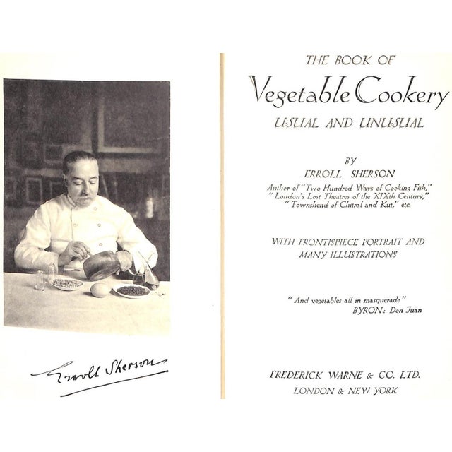 1930s "The Book of Vegetable Cookery Usual and Unusual" 1931 Sherson, Erroll For Sale - Image 5 of 12