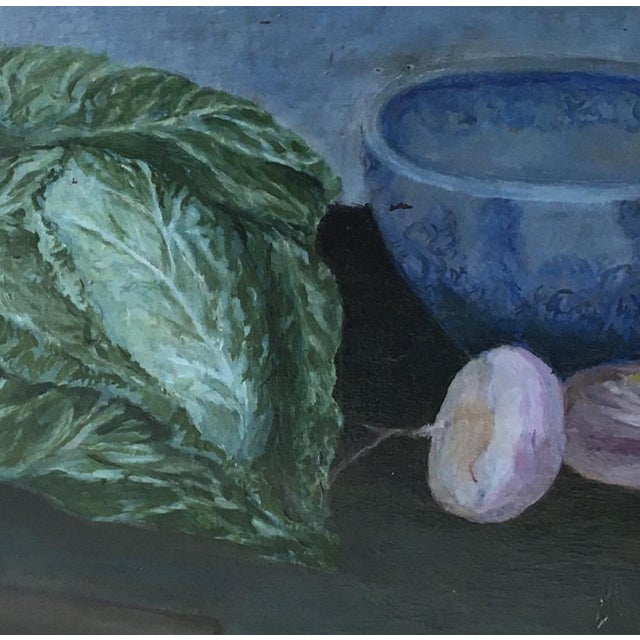 Luigi Venturi, Nature morte au navets et choux, 1958, Oil on Wood, Framed For Sale - Image 6 of 11