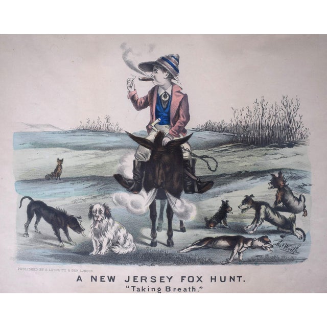 Traditional A New Jersey Fox Hunt. "Taking Breath" For Sale - Image 3 of 6