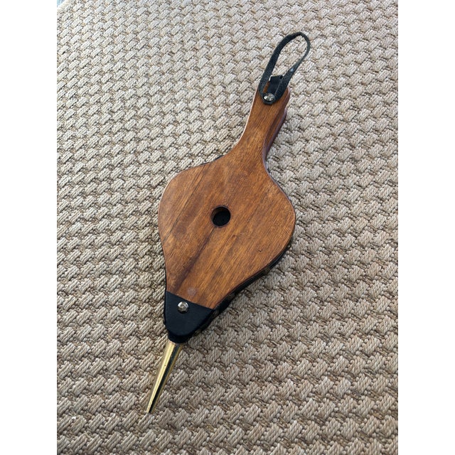Metal Antique Wood Brass & Leather Fireplace Bellows For Sale - Image 7 of 7