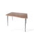Wood Mid-Century Modern Dining Table with Teak Veneer Top For Sale - Image 7 of 8
