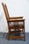 Late 20th Century Nichols & Stone Quarter Sawn Oak Mission Style Arts & Crafts Dining Arm Chair 4033-0460 / 796-4014 For Sale - Image 5 of 10