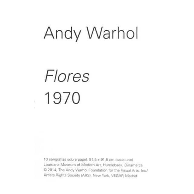 Andy Warhol Flowers Poster For Sale - Image 4 of 4