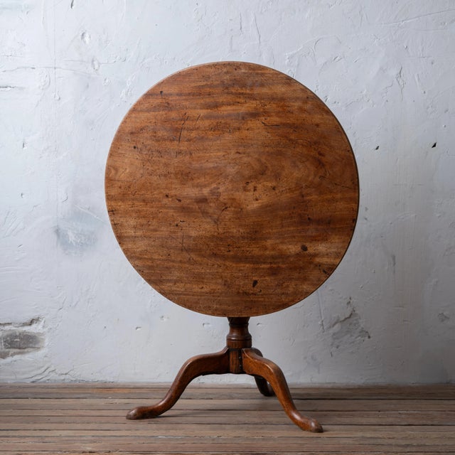 Brown George III Mahogany Tilt-Top, 18th Century For Sale - Image 8 of 16