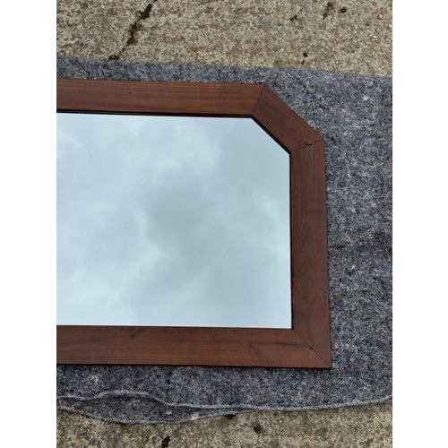 Vintage Oak Mirror, 1970s For Sale - Image 3 of 11