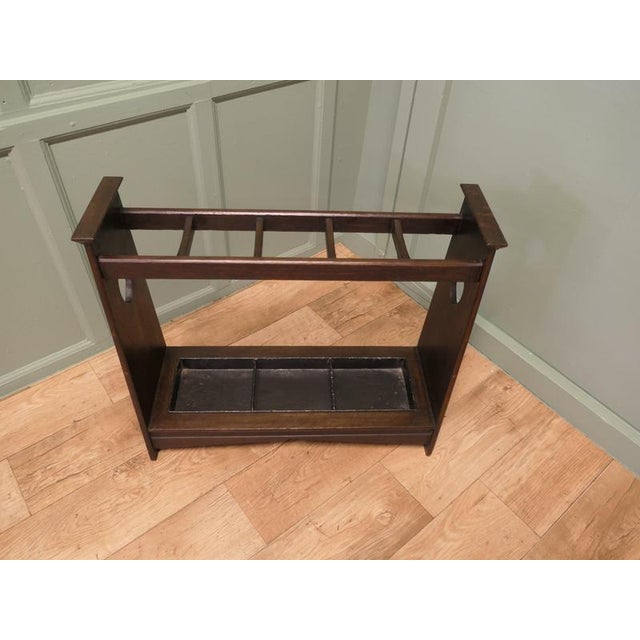 Liberty Design Arts and Crafts Oak Stick or Umbrella Stand This piece is being offered from a dispersal sale of Arts and...