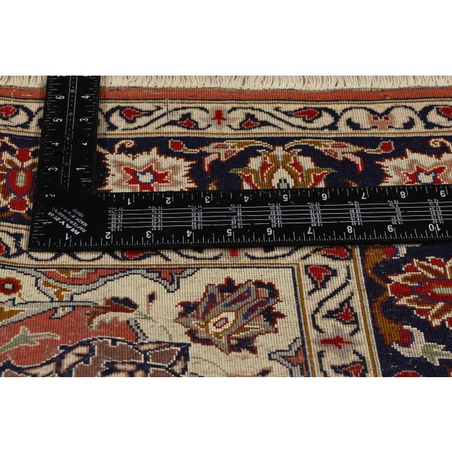 Small Vintage Persian Tabriz Rug - 03'05 X 05'01 For Sale In Dallas - Image 6 of 8