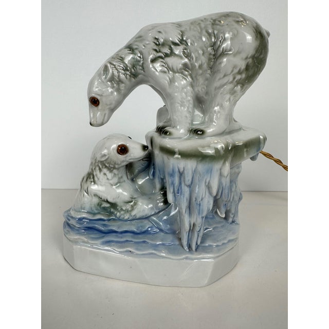 Art Deco Polar Bears Lamp, 1930s For Sale - Image 17 of 17