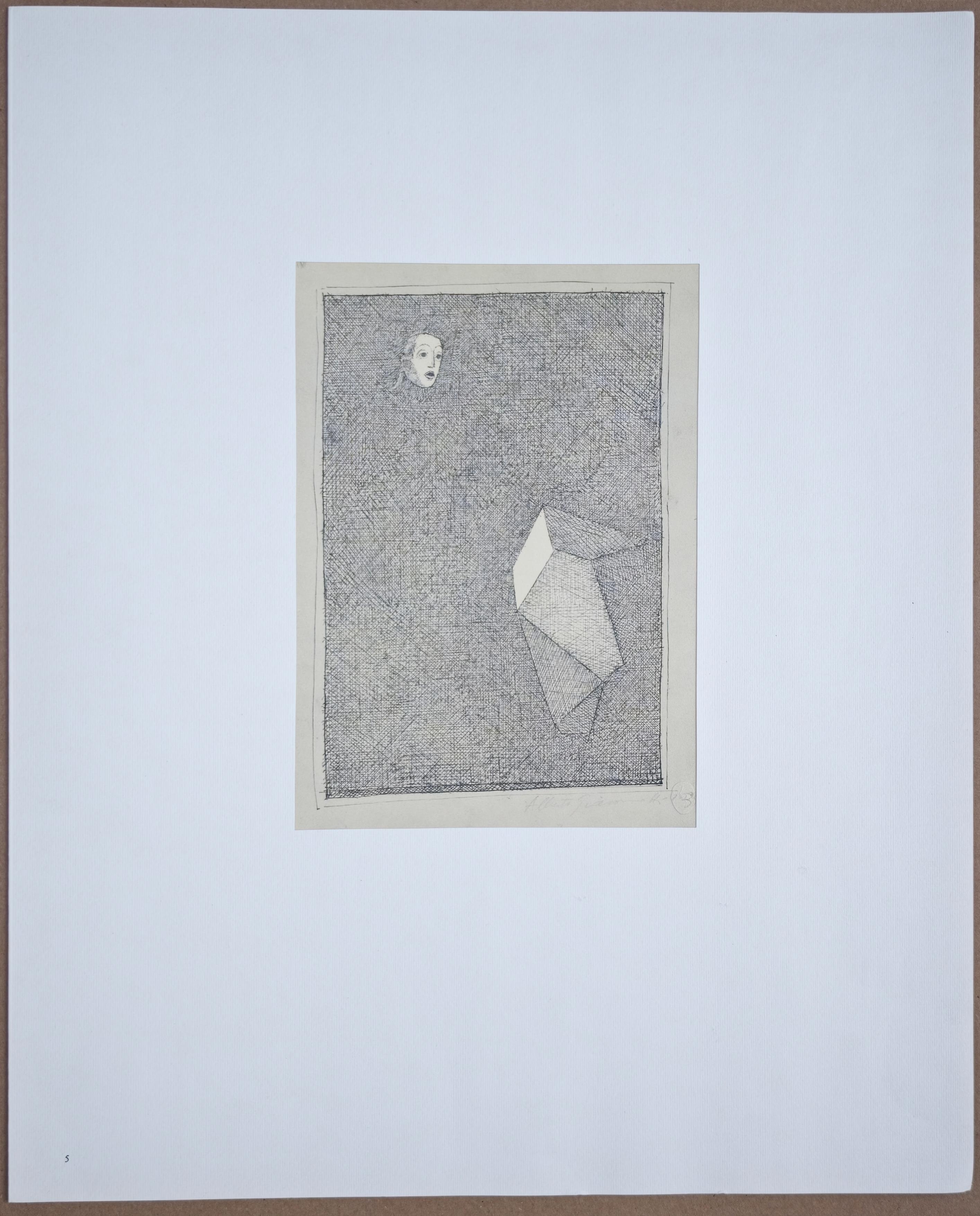 Alberto Giacometti, Lunar, 1963, Original Lithograph | Chairish