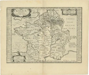 Antique Map of France by Janssonius, 1650