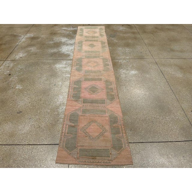 Galerie Shabab Collection Mid-20th Century Turkish Anatolian Runner For Sale - Image 4 of 10