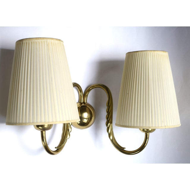 Gold Viennese Modern Art Deco Wall Lamp by Josef Frank, 1930s For Sale - Image 8 of 10