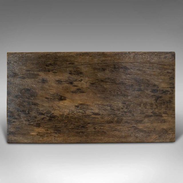 Brown 1950s Tribal Scene Hand Carved Wooden Plaque For Sale - Image 8 of 9