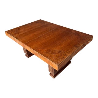 Signed Art Deco Antique French Dining Table For Sale