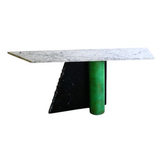 Italian Ambiguità Console Table by Lella and Massimo Vignelli for Casigliani, 1980s For Sale