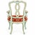 Elegant pair of Italian armchairs by Fratelli Testolini, Venice, dating from the 1930s, finely crafted in walnut and...