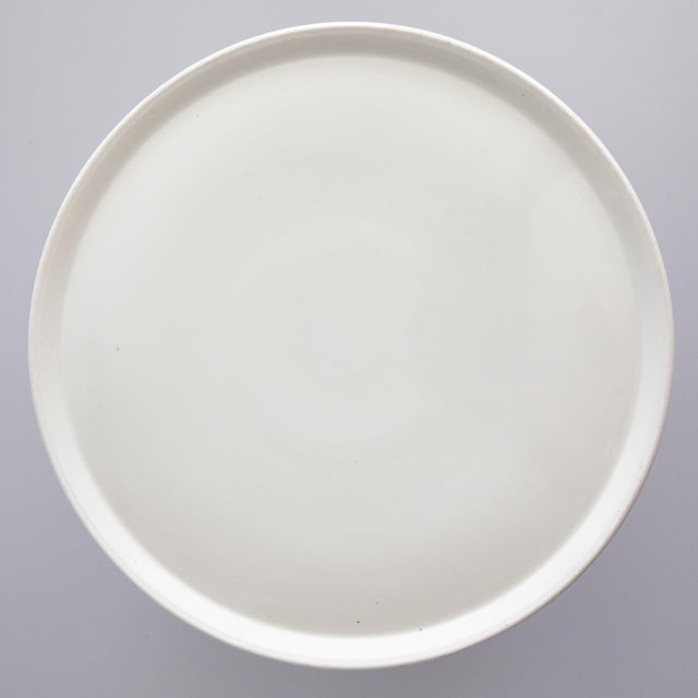 Farmhouse 19th Century French White Ironstone Cake Stand For Sale - Image 3 of 7