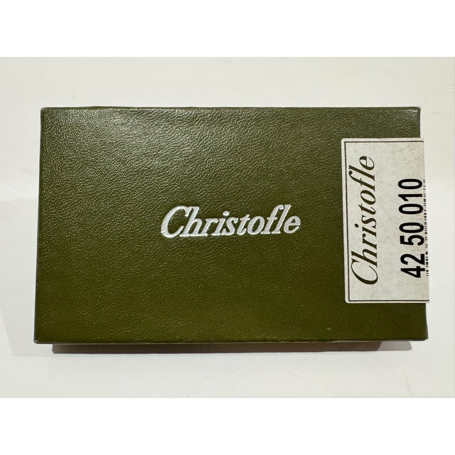 Early 21st Century Christofle Cubik Silver Plated Letter Opener Modernist Desk Accessory Boxed For Sale - Image 5 of 7