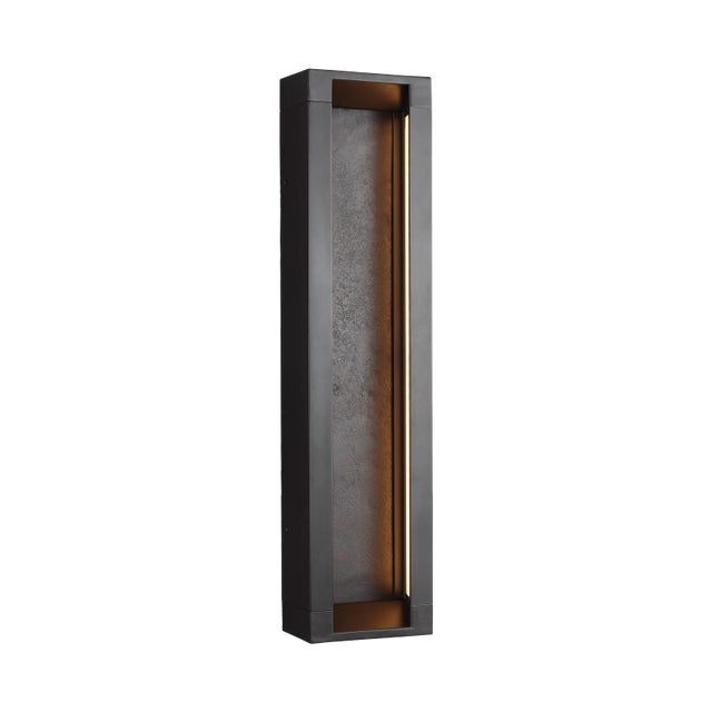 Bronze Sean Lavin by Visual Comfort Studio Mattix Medium LED Sconce, Oil Rubbed Bronze For Sale - Image 8 of 8