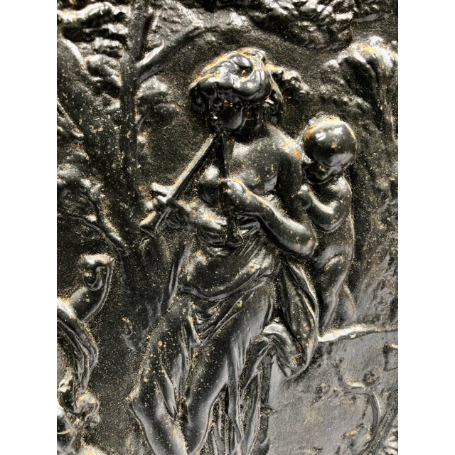 Late 1800s Cast Iron Summer Fireplace Door/Grate/Screen For Sale - Image 12 of 13