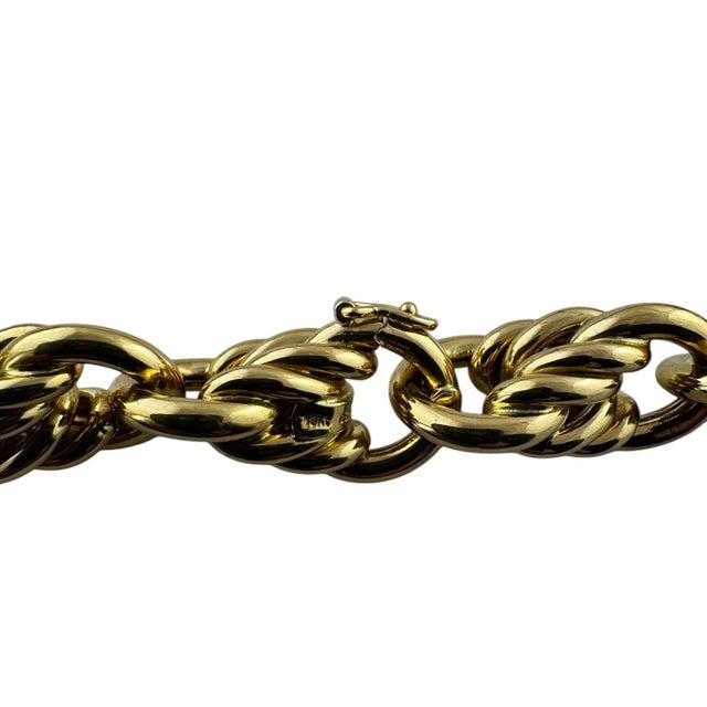 Tiffany & Co. Germany 18k Yellow Gold Cable Circle Link Chunky Necklace For Sale - Image 9 of 12