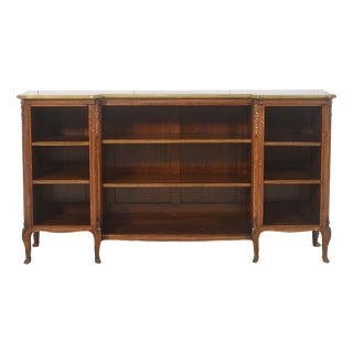 Kingwood Ormolu Mounted Open Bookcase For Sale