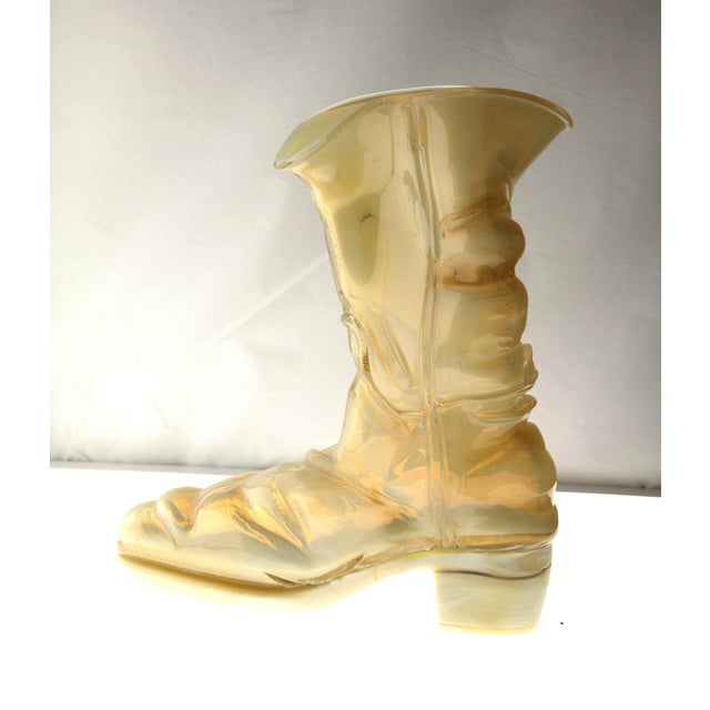 Murano Opaline Chalcedony Livio De Marchi Boot by Pino Signoretto for Pauly, 1990s For Sale - Image 15 of 18