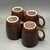 Vintage Corelle Stoneware Chocolate Brown Coffee Mugs - Set of 4 For Sale - Image 10 of 11