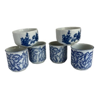 Blue and White Tea Light Candle Holders For Sale