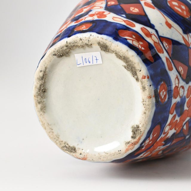 Antique Japanese Imari Porcelain Vase, 1890s For Sale - Image 9 of 11
