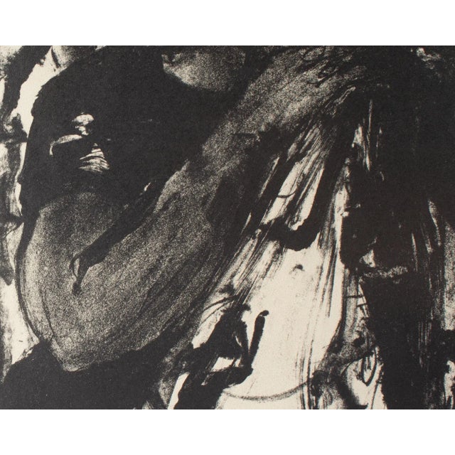 Black “Silence” Abstract Lithograph Print by Joan Farrar For Sale - Image 8 of 9