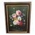 1970s Vintage Decorative Floral Painting on Core Board. From Rowley Gallery of London, England, Framed For Sale