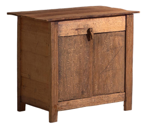 Antique Low Cupboard in Pine, Central Europe, 1870