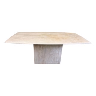 Vintage Travertine Dining Table, 1970s For Sale