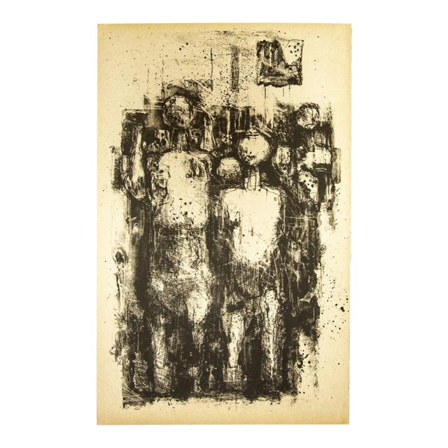 Unknown, Figure, Lithograph on Paper, 1950s For Sale