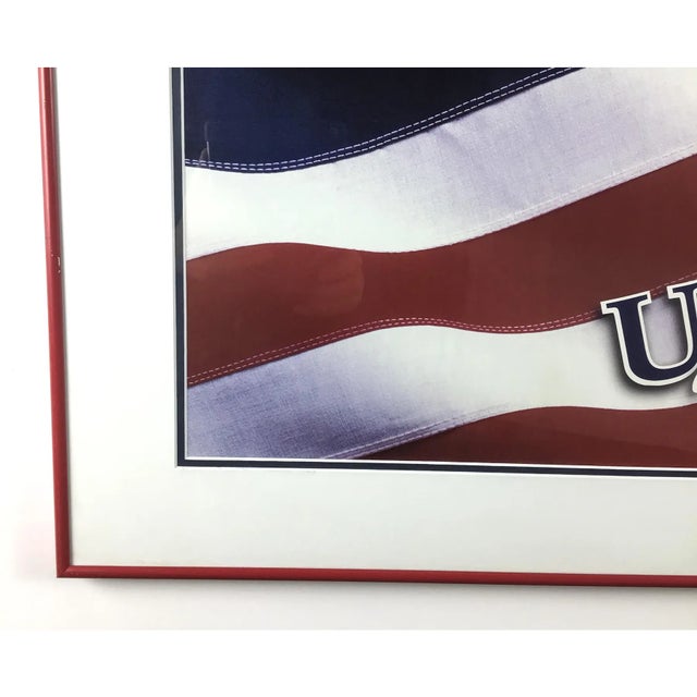 Vintage Framed Print American Flag For Sale - Image 4 of 9
